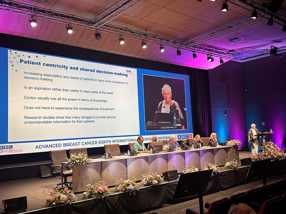 Professor Fallowfield at ABC8 conference